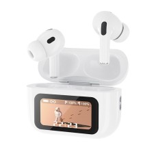 Бездротові Bluetooth навушники XO X36 Pro Smart Screen ANC Active Noise Cancellation BT 5.3 White